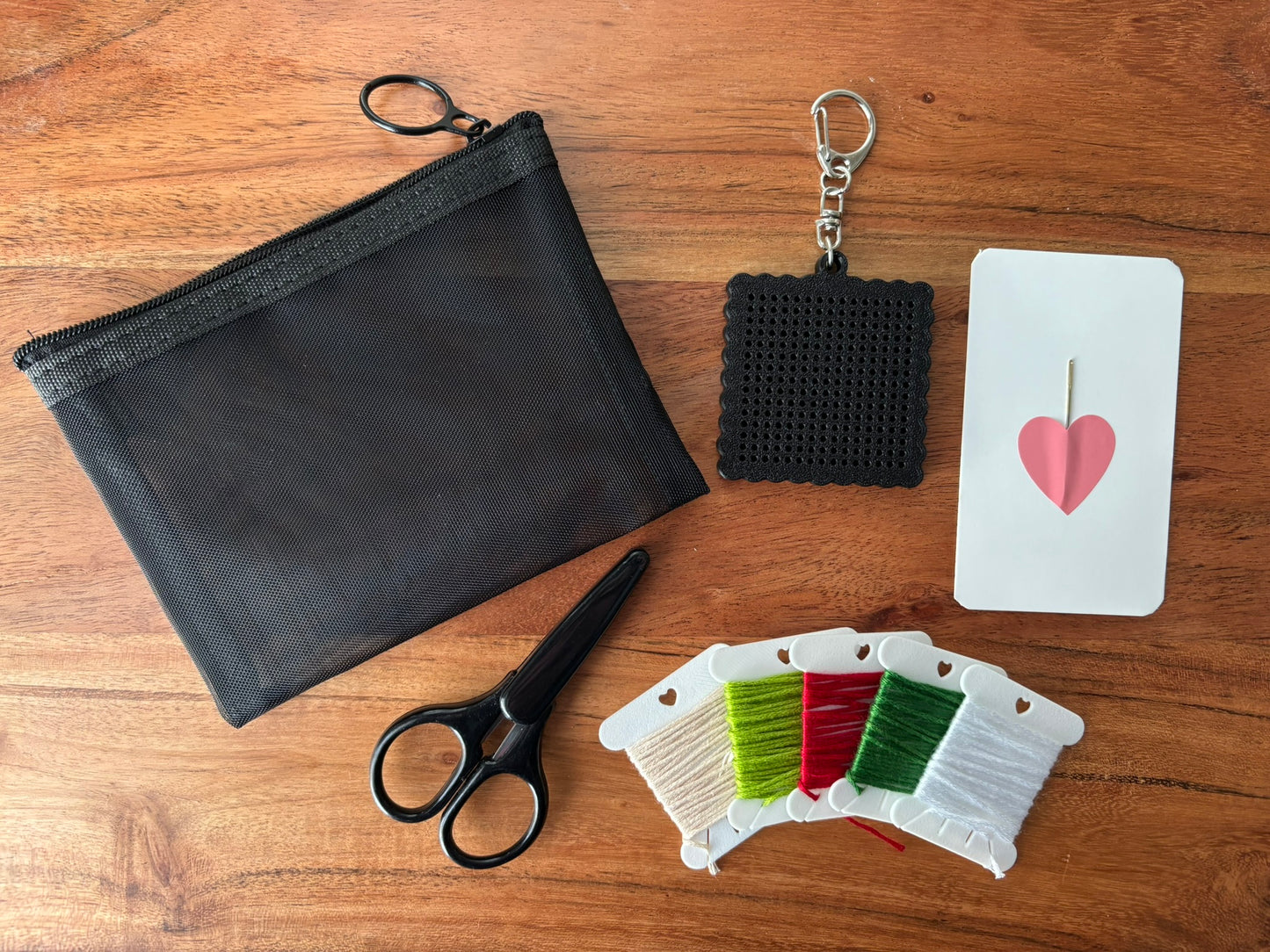 Cross Stitch Mini Bag Charm Kit - Martini